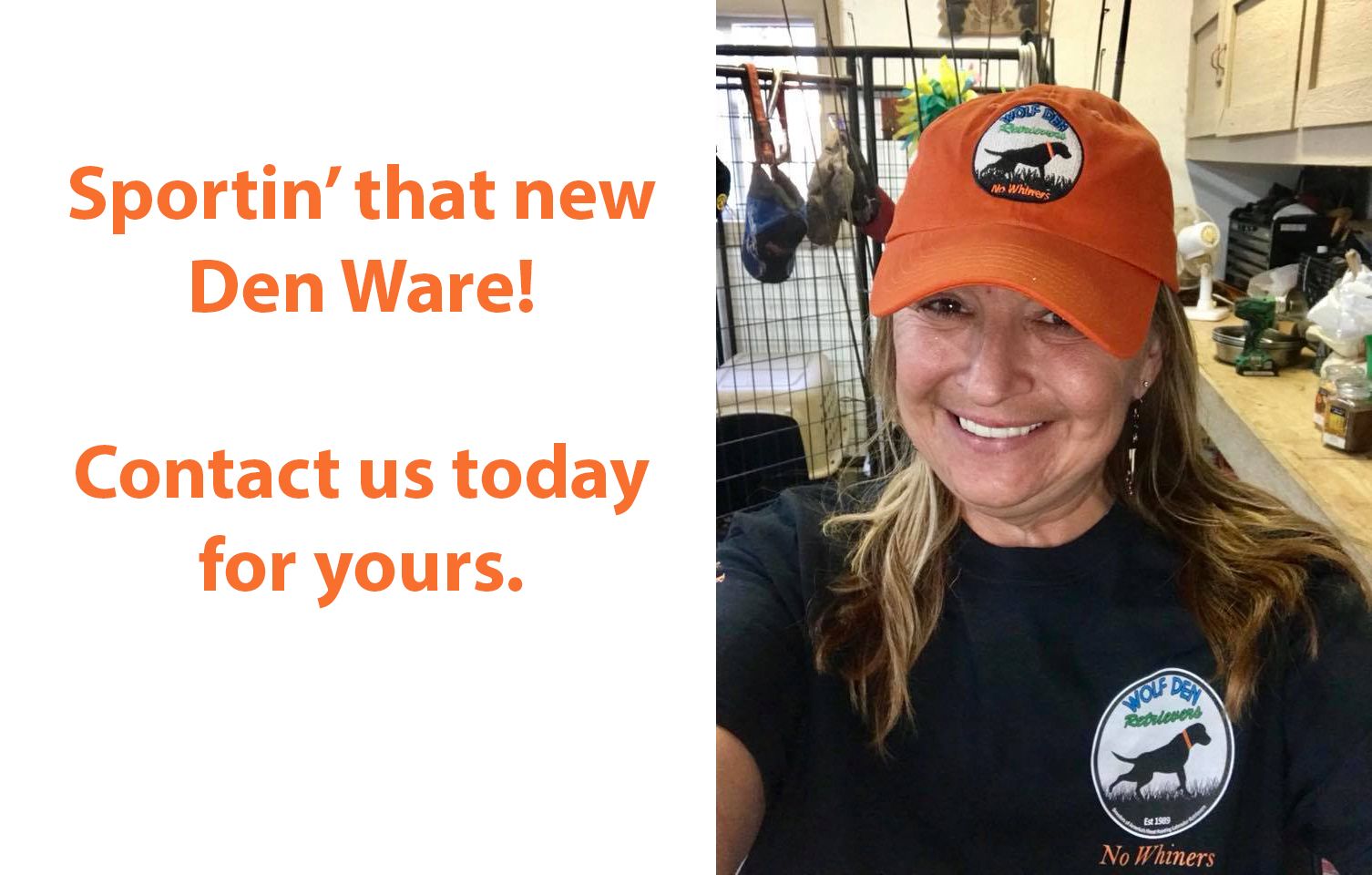 Sportin’ that new Den Ware!